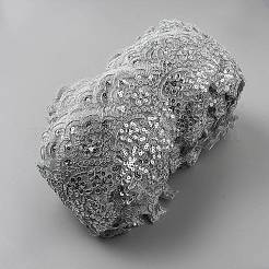 Polyester Flower Lace Ribbon&nbsp;OCOR-WH20012-63