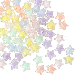 120Pcs 6 Colors Transparent Acrylic Beads&nbsp;TACR-SC0001-49