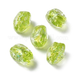 Handmade Foil Lampwork Beads Strands&nbsp;FOIL-Z001-06F