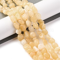 Natural Yellow Jade Beads Strands&nbsp;LS-G-G146-A20-01