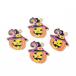 Halloween Alloy Enamel Pendants&nbsp;PALLOY-F299-01KCG