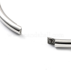 変色しない201ステンレススチール製ヒンジ付きバングル  リング  内径：2-3/8インチ（6cm）&nbsp;STAS-Z057-01G