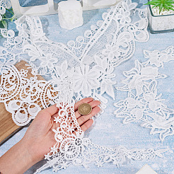 4Pcs 4 Styles Polyester Computerized Embroidery Collar&nbsp;DIY-TA0015-71