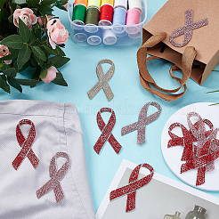 12Pcs 2 Colors Hot Glue & Rhinestone Sequin Patches&nbsp;PATC-FG0002-50