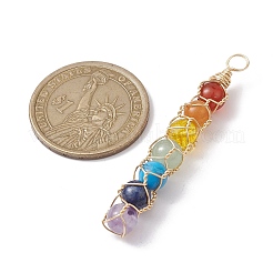 Chakra Gemstone Copper Wire Wrapped Big Pendants&nbsp;PALLOY-JF02494
