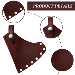 牛革の斧の鞘  手斧カバープロテクター  キャンプ用品  シエナ  165x130x70mm&nbsp;AJEW-WH20128-092