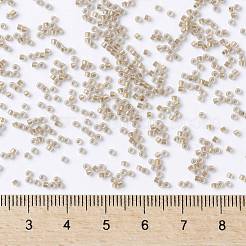 TOHOラウンドシードビーズ  日本製シードビーズ  （989fm）ブロンズライニングクリスタルマット  15/0  1.5mm  穴：0.7mm  約3000PCS /ボトル  10 G /ボトル&nbsp;SEED-JPTR15-0989FM