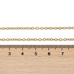 Ion Plating(IP) 304 Stainless Steel Unisex Cable Chain for Necklace&nbsp;STAS-P045-01G-B