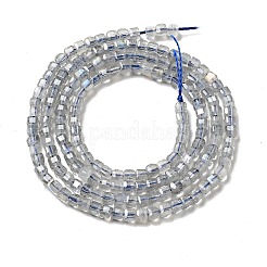 天然石ラブラドライトビーズ連売り  グレードAAA  多面カット  キューブ  2.5x2.5x2.5mm  穴：0.7mm  約170個/連  15.35''（39センチメートル）&nbsp;X-G-D470-07
