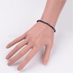 ガラスビーズストレッチブレスレット  ミックスカラー  内径：1-3/4インチ（4.6cm）&nbsp;BJEW-JB02308