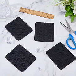 自己粘着靴底グリップ  ゴム製滑り止め靴パッド  長方形  ブラック  98x83x3mm&nbsp;FIND-WH0148-175A