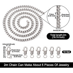 DIY Chain Bracelet Necklace Making Kit&nbsp;STAS-YS0001-01
