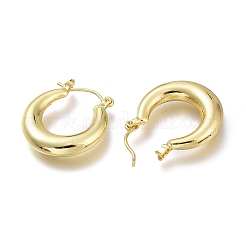 Brass Hoop Earrings&nbsp;LS-EJEW-H104-21G