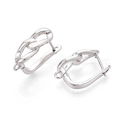 Brass Hoop Earring Findings&nbsp;KK-N267-25P