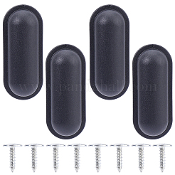 PP ラゲッジサイドフィート交換用ラゲッジレッグ 4セット  ネジ付き  ブラック  57.5x24x15mm&nbsp;DIY-CN0003-67