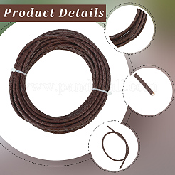 5M Braided Leather Cord with Core&nbsp;WL-CL0001-07A