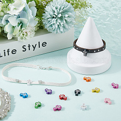60Pcs Spray Painted Alloy Slide Charms&nbsp;FIND-SC0015-87