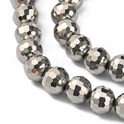 Electroplate Glass Beads Strands&nbsp;EGLA-E009-6mm-F08
