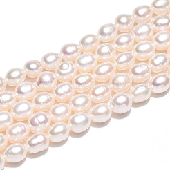 Natural Cultured Freshwater Pearl Beads Strands&nbsp;PEAR-N012-05X-01