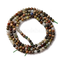 Natural Unakite Beads Strands&nbsp;G-L629-B06-2mm