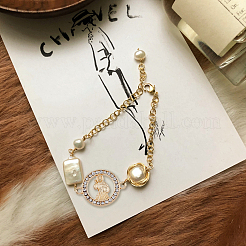 56Pcs 4 Styles Alloy Crystal Rhinestone Connector Charms&nbsp;FIND-DC0003-57