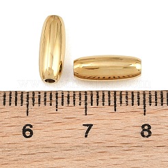 304ステンレススチールビーズ  オーバル  14KGP本金メッキ  12x4.5mm  穴：1.6mm&nbsp;SA-CBA02E8-18G