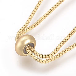 Brass Box Chain Slider Bracelet Making&nbsp;X-KK-Q675-05G