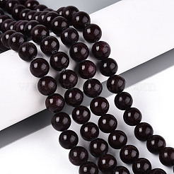 Dyed Natural Mashan Jade Round Beads Strands&nbsp;G-T139-8mm-67I