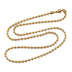 3MM 304 Stainless Steel Ball Chain Necklaces for Women&nbsp;LS-NJEW-B134-09A-G