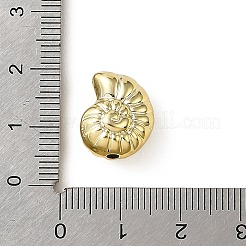 海をテーマにしたアクリルビーズの盛り付け  黄金メッキ  巻き貝  14.5x12x9mm  穴：2mm&nbsp;PACR-B005-08D