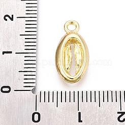 合金ペンダント  シェル形状  ゴールドカラー  17x8x3mm  穴：1.8mm&nbsp;FIND-N010-02G