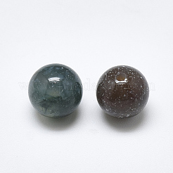 天然染色・加熱インディアンアゲートビーズ  片穴  ラウンド  8mm  半分穴：1.2mm&nbsp;G-T122-25A-04