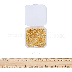 鉄オープン丸カン  ラウンド  ゴールドカラー  6x0.7mm  21ゲージ  内径：5mm  約400個/箱&nbsp;IFIN-YW0001-08G
