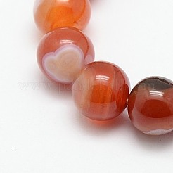 Natural Striped Agate/Banded Agate Stretchy Bracelets&nbsp;BJEW-G428-6mm-06