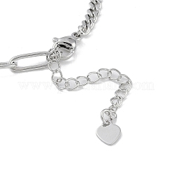 Brass Cuban Link Chain & Paperclip Chain Bracelet Making&nbsp;KK-U020-10P