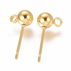 304 Stainless Steel Stud Earring Findings&nbsp;STAS-F227-18C-G01