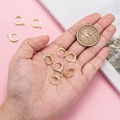 Brass Huggie Hoop Earring Findings&nbsp;KK-L179-04G