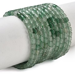 天然の緑のイチゴクォーツビーズ連売り  バレル  4.5~5x4.5mm  穴：1mm  約91~93個/連  14.57~14.76''（37~37.5センチメートル）&nbsp;GG-CBAC70A-A03