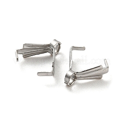 変色しない 316 サージカルステンレススチールペンダントピンチベイル  アイスピックピンチベイル  ステンレス鋼色  8x3mm  穴：1.5mm  ピン：1mm&nbsp;STAS-Q310-04P
