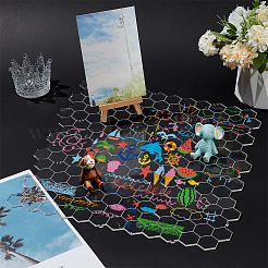 プラスチックシート1セット  DIY クラフト 製作用品  正方形  115x120x3mm&nbsp;DIY-FG0006-37B