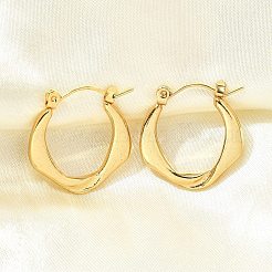 304 Stainless Steel Hoop Earrings for Women&nbsp;EJEW-L296-068G
