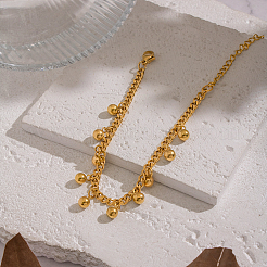 Minimalist 304 Stainless Steel Round Beads Charm Bracelets&nbsp;KO3660