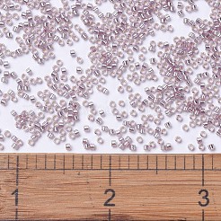 MIYUKIデリカビーズ  シリンダー  日本製シードビーズ  11/0  （db1434)シルバーライニングペールローズ  1.3x1.6mm  穴：0.8mm  約2000PCS /ボトル  10 G /ボトル&nbsp;SEED-JP0008-DB1434