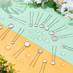 30Pcs 6 Styles Iron Hair Fork Findings&nbsp;IFIN-UN0001-27