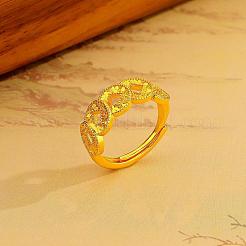 Coin Brass Adjustable Finger Rings for Women&nbsp;FS-WGE54A0-01