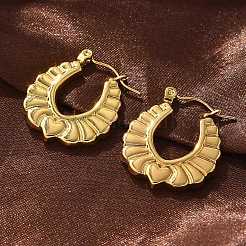 304 Stainless Steel Hoop Earrings for Women&nbsp;EJEW-L296-051G