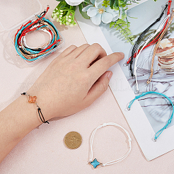 25Pcs 5 Colors Waxed Polyester Cord Bracelet Making&nbsp;AJEW-DC00005
