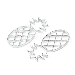 Alloy Open Back Bezel Pendants&nbsp;PALLOY-WH0076-72S-RS