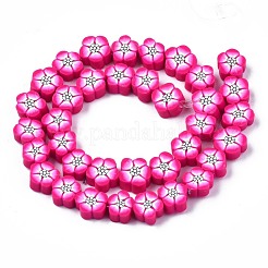 Handmade Polymer Clay Beads Strands&nbsp;CLAY-S096-042C