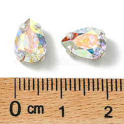 プレシオサ® マキシマ クリスタル 縫い付けカップ  マルチ連リンク  チェコクリスタル  真鍮製爪付き台座付き  719 37 407 バロック梨  銀  00030 200 クリスタル アブ  10x7mm&nbsp;LS-Y-PRC-SD10-00030-200-S